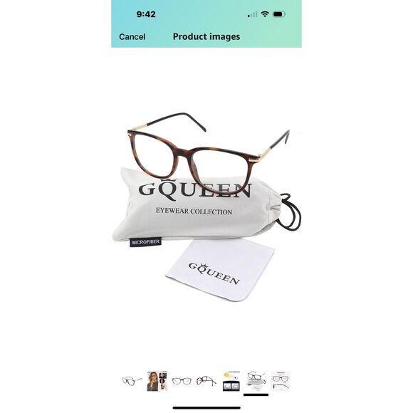 GQUEEN Fashion Fake Glasses, Non RX Clear Lens Nerd Plain Frames Womn Men 201579 - Picture 6 of 8
